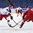 BUFFALO, NEW YORK - DECEMBER 26: Russia's Artur Kayumov #28 skates with the puck while the Czech Republic's Martin Necas #8 defends during preliminary round action at the 2018 IIHF World Junior Championship. (Photo by Matt Zambonin/HHOF-IIHF Images)

